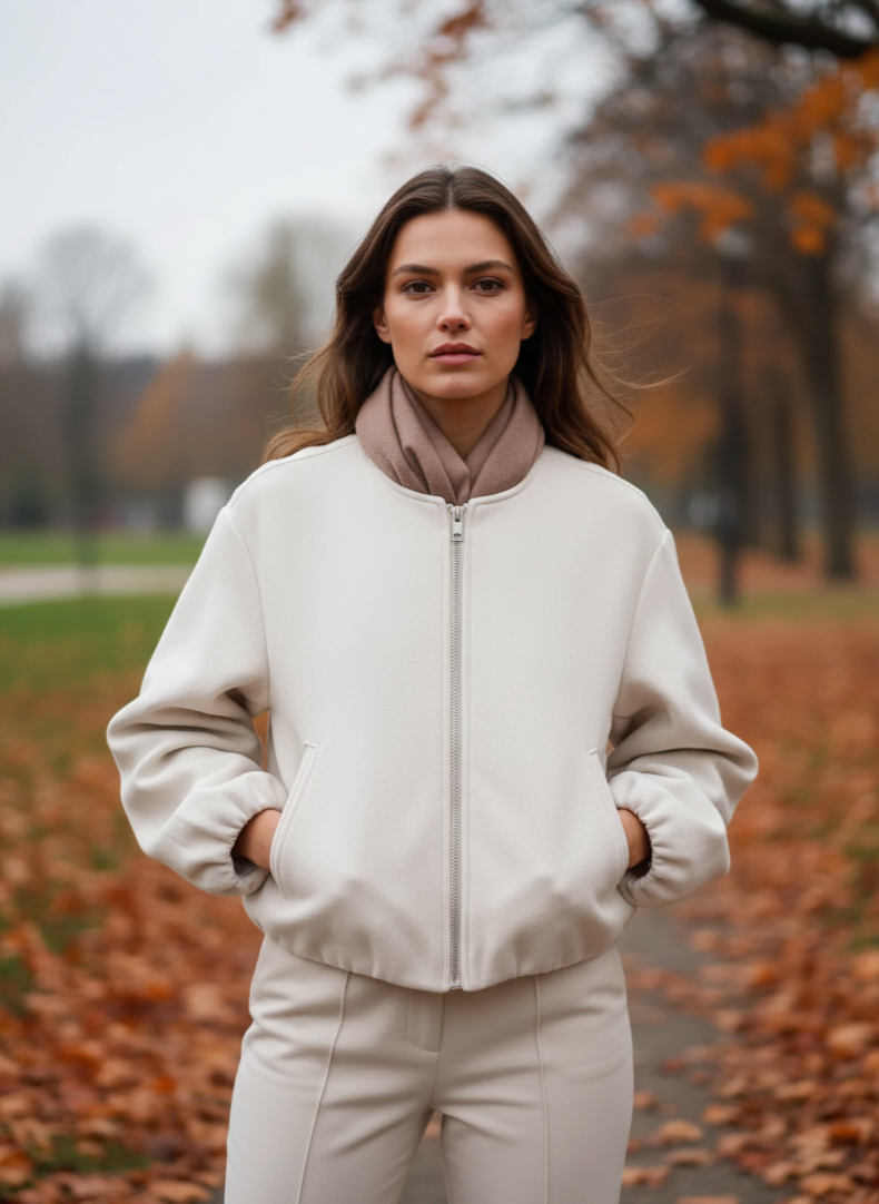 Blouson aviateur d'hiver Lisana pour femme | Zippé, style rétro 4