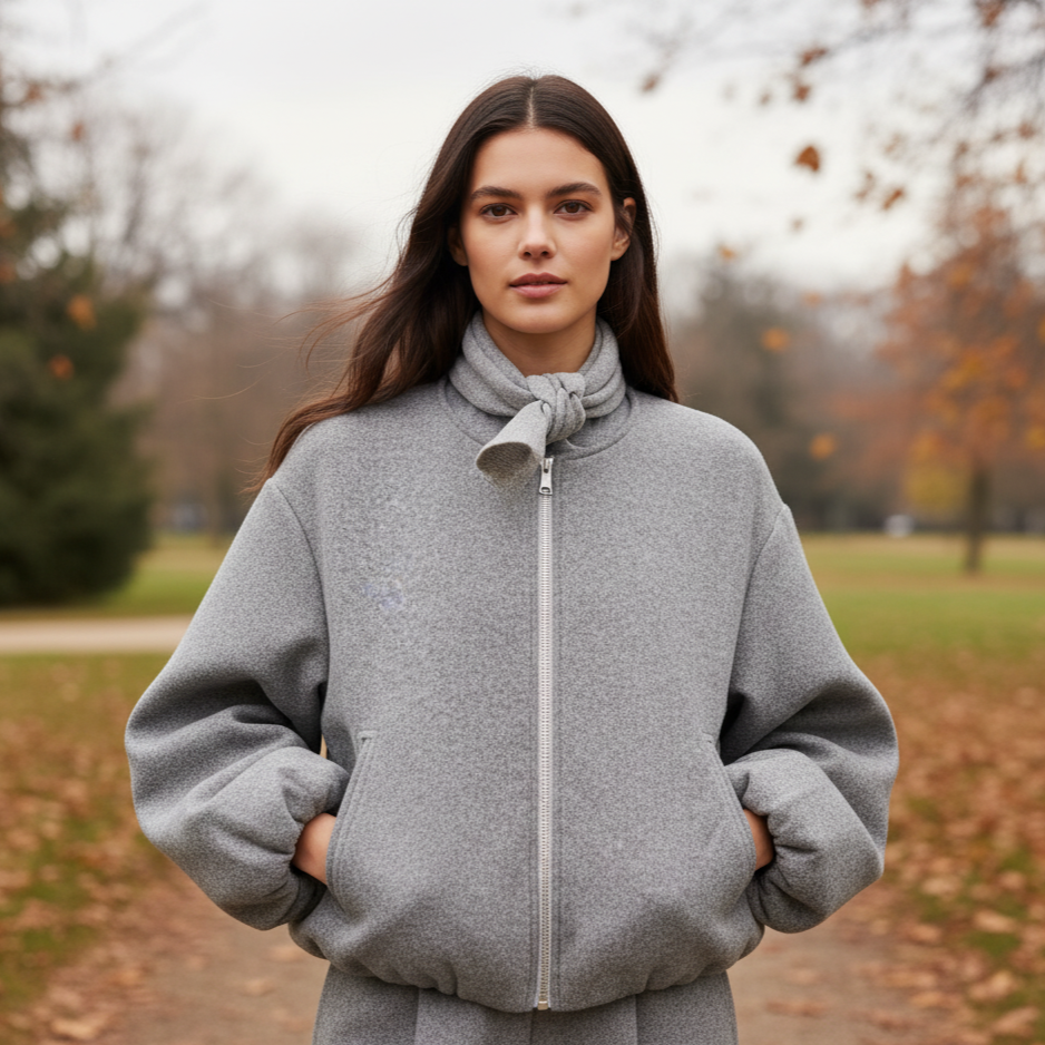 Blouson aviateur d'hiver Lisana pour femme | Zippé, style rétro 5