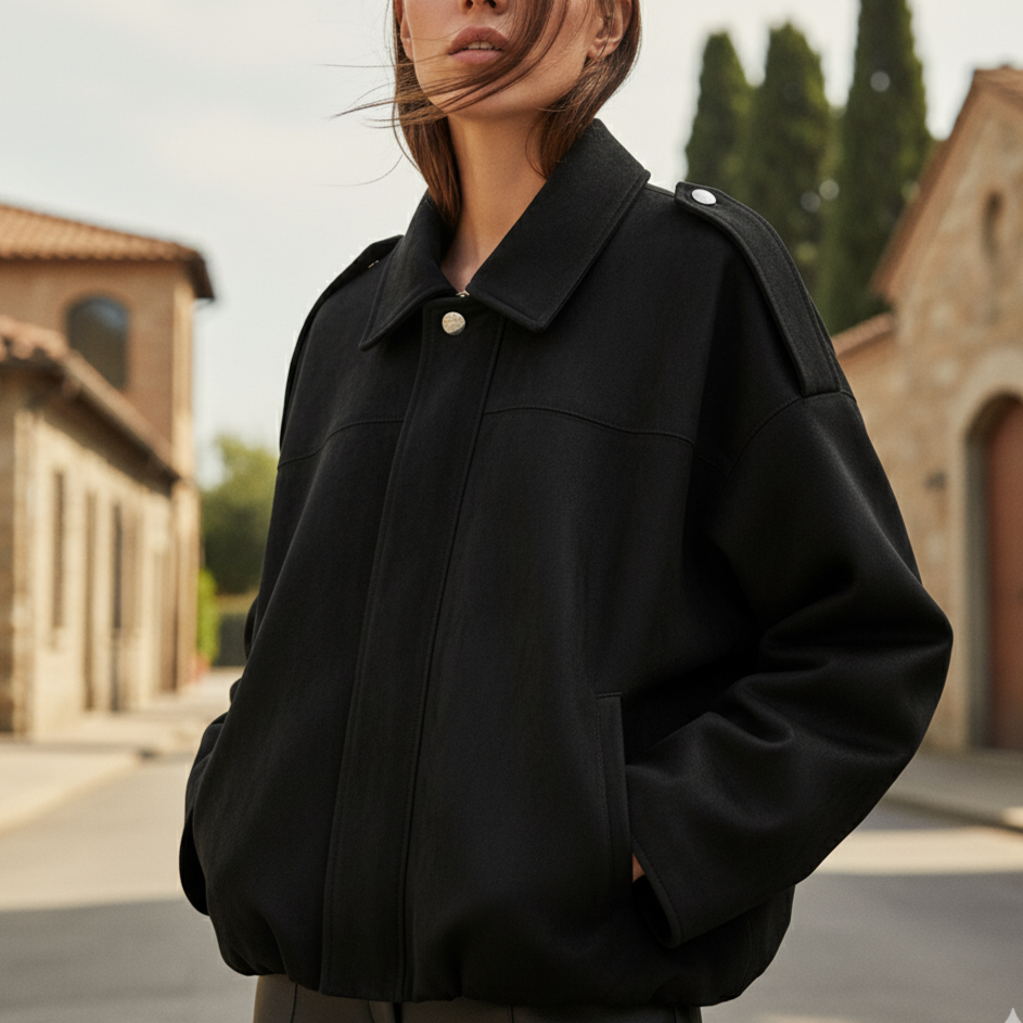 Blouson aviateur en daim Garda pour femme | Manches courtes, longues et zippées 2