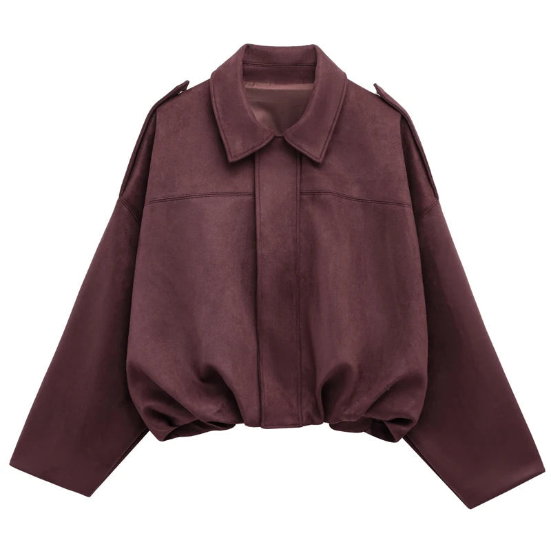 Blouson aviateur en daim Garda pour femme | Manches courtes, longues et zippées 7