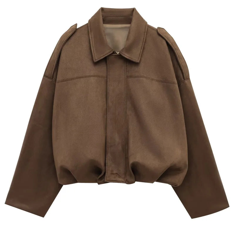 Blouson aviateur en daim Garda pour femme | Manches courtes, longues et zippées 8