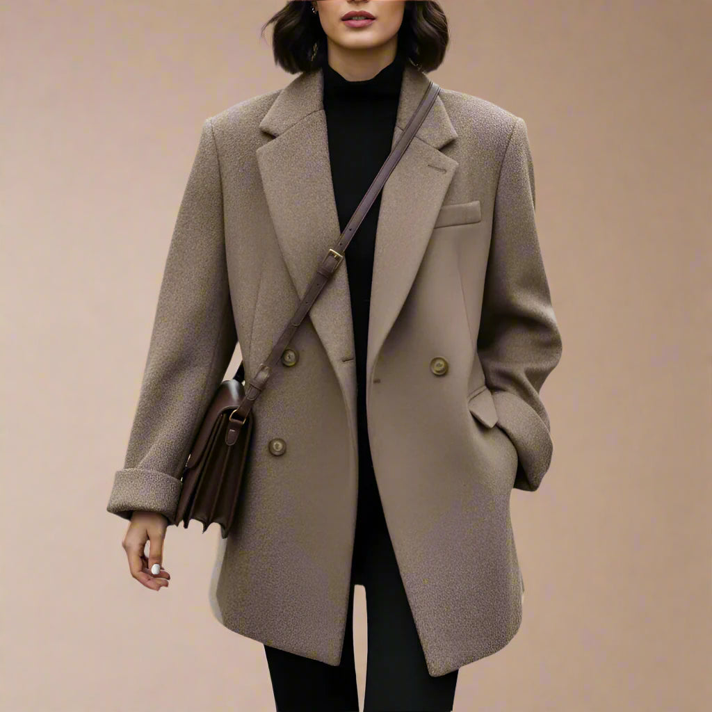 MANTEAU ALICIA – MI-LONG EN LAINE