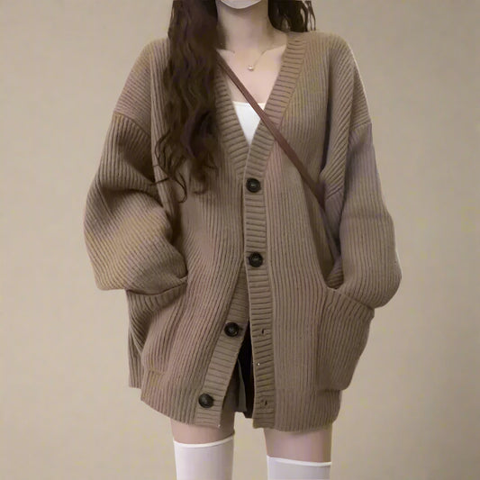 Liora Cardigan Élastique pour Femme en Coton | Chic, Confortable, Coupe Moderne 0