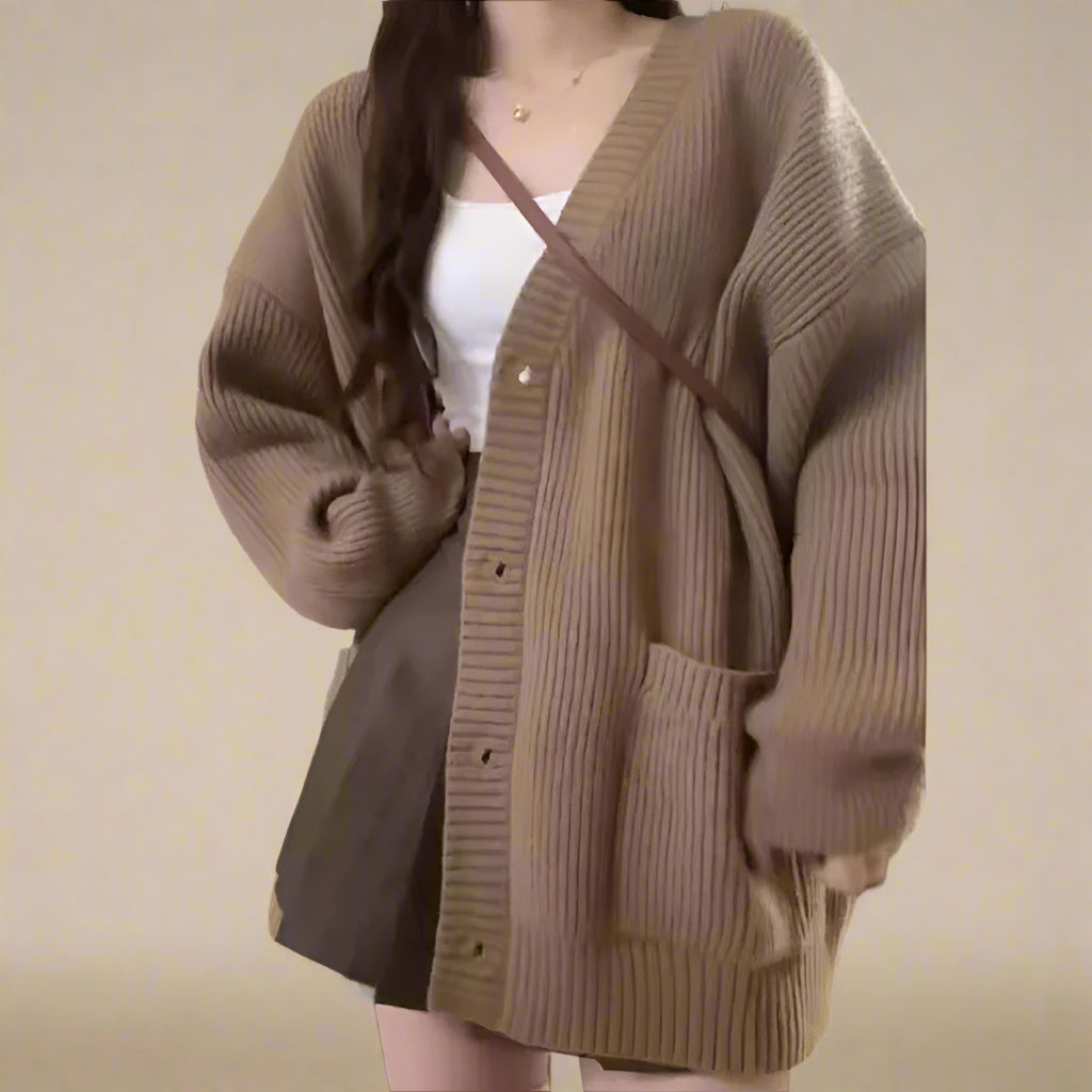 Liora Cardigan Élastique pour Femme en Coton | Chic, Confortable, Coupe Moderne 3