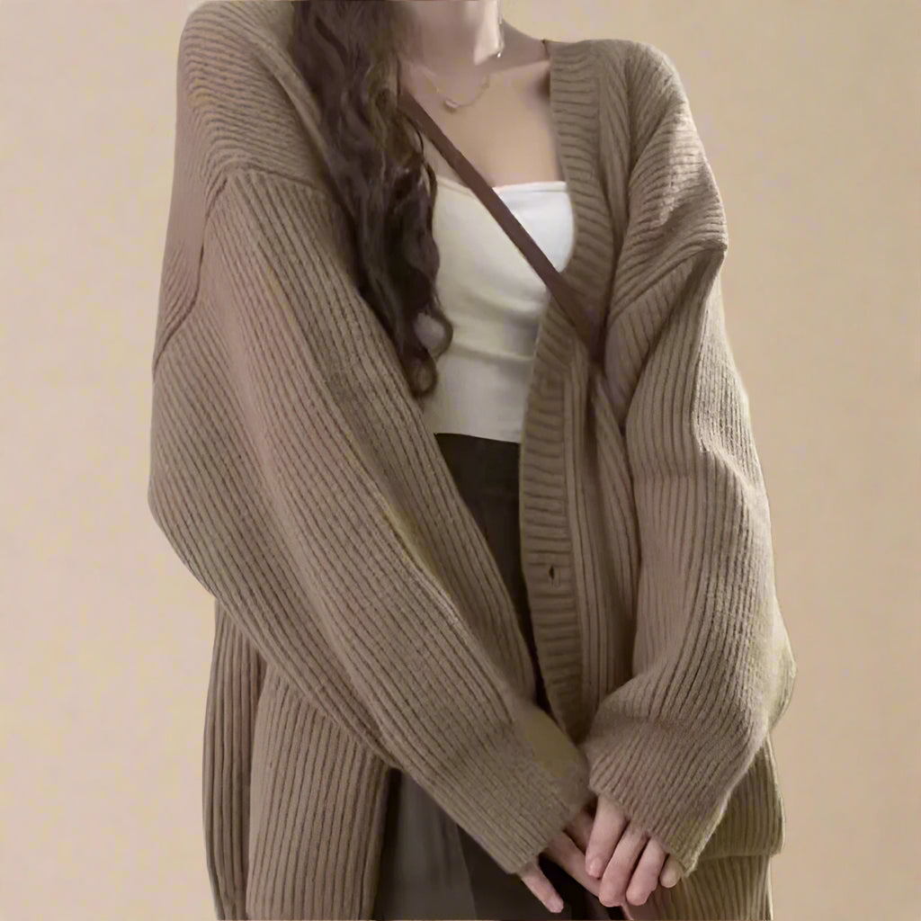 Liora Cardigan Élastique pour Femme en Coton | Chic, Confortable, Coupe Moderne 4