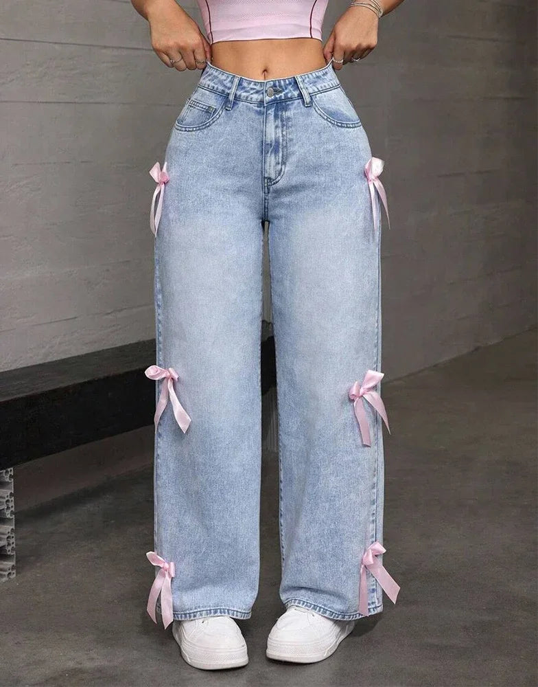 Liora Jeans Femme Évasés Taille Haute pour Femme | Délavés, Vintage, Confortables 1