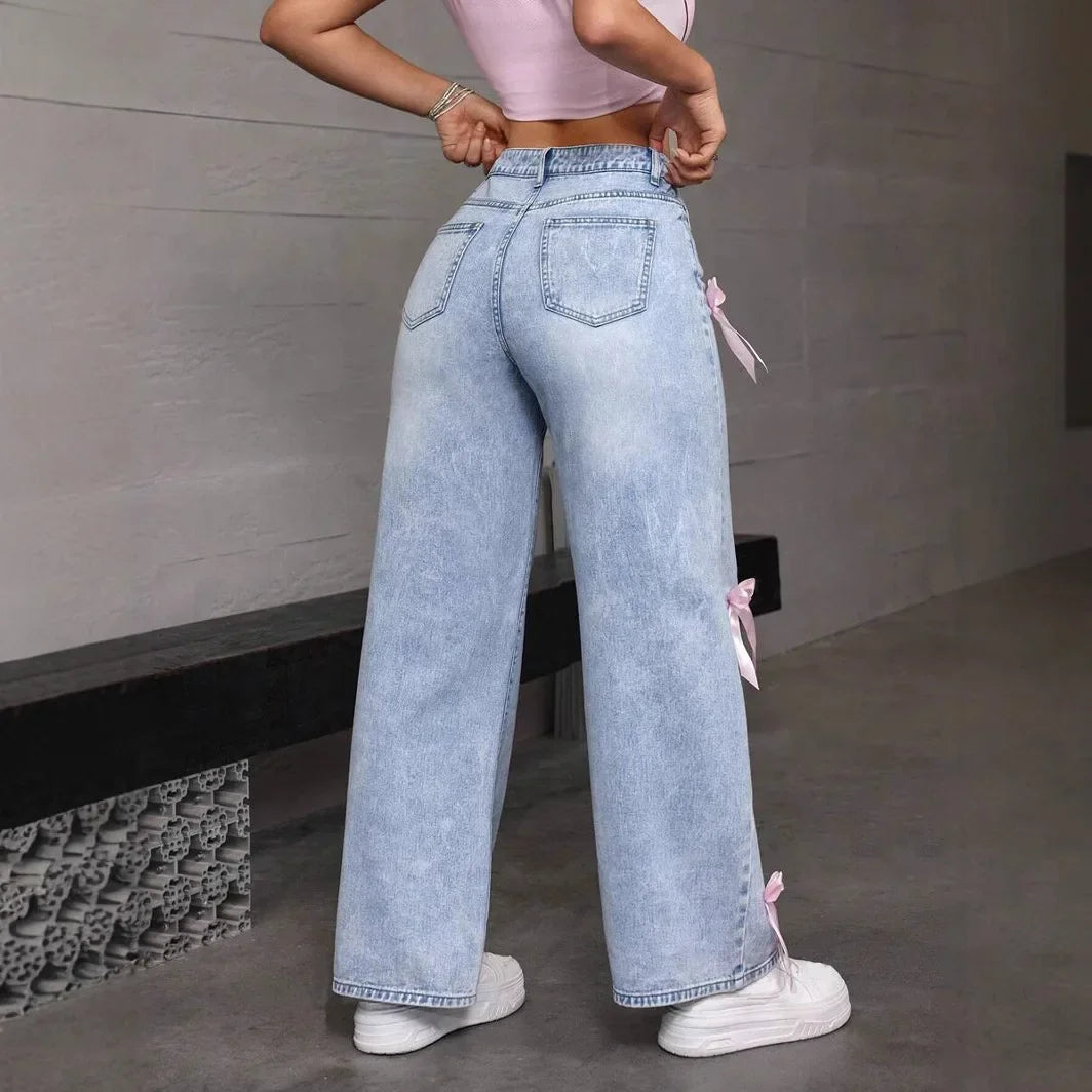 Liora Jeans Femme Évasés Taille Haute pour Femme | Délavés, Vintage, Confortables 3