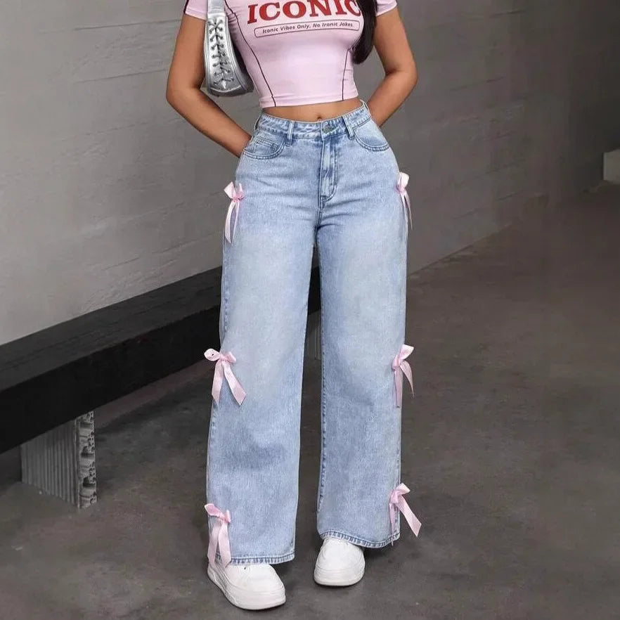 Liora Jeans Femme Évasés Taille Haute pour Femme | Délavés, Vintage, Confortables 6