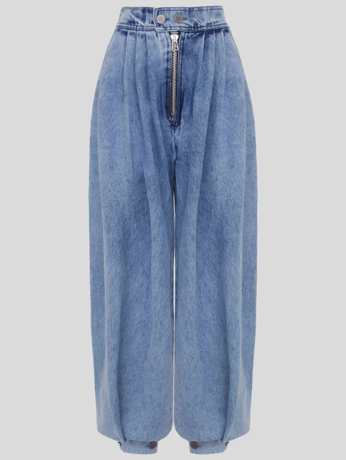 Liora Pantalon Fluide Taille Haute pour Femme | Denim Vintage, Style Décontracté 2