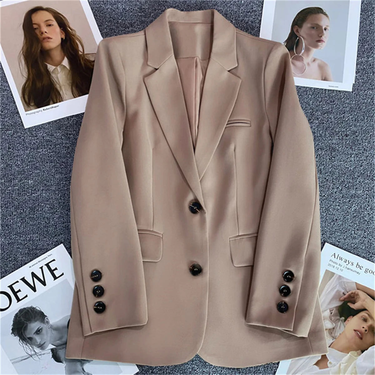 Liora Veste Femme Chic en Tissu Léger | Coupe Droite, Élégante, Polyvalente 1
