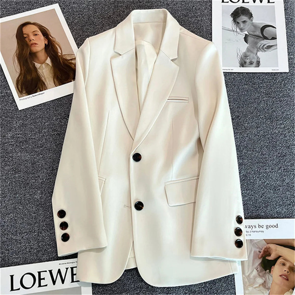 Liora Veste Femme Chic en Tissu Léger | Coupe Droite, Élégante, Polyvalente 7