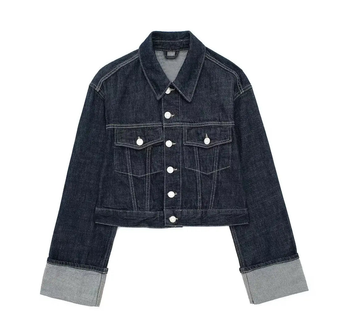 Liora Veste en Jean Femme Vintage à Manches Longues | Confortable, avec Poches 6