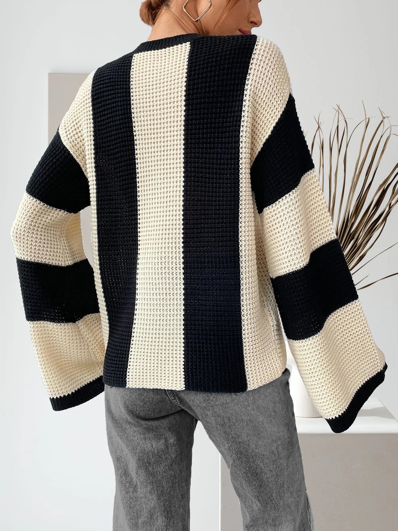 Lira Hauts en Tricot Colorblock à Manches Longues pour Femme | Confortables, Décontractés 1
