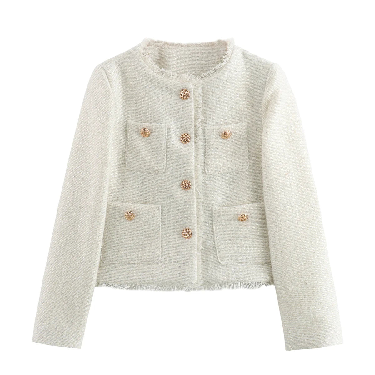 Veste en tweed Valena pour femme | Laine, avec boutons 7