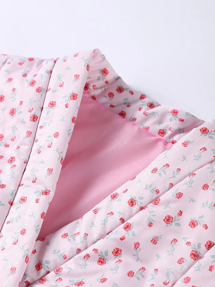 Veste matelassée Florina pour femme à imprimé floral | Parka à lacets 3