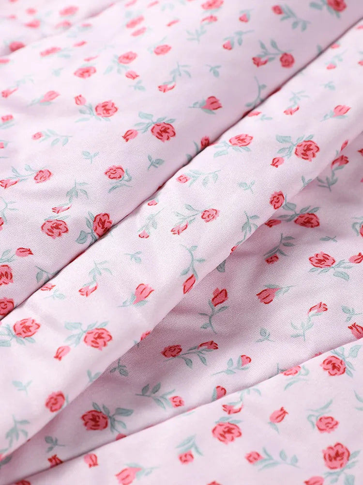 Veste matelassée Florina pour femme à imprimé floral | Parka à lacets 4