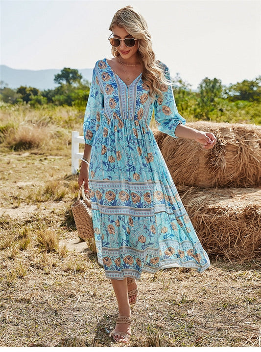 Béa Robe d'Été Femme | Silhouette Flottante, Style Bohème Chic