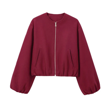 Blouson aviateur d'hiver Lisana pour femme | Zippé, style rétro 8