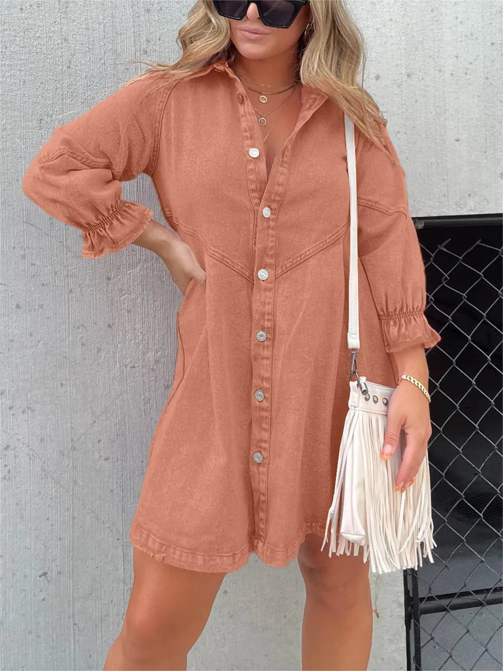 Elara Robe Longue Femme | Manches Bouffantes, Élégante et Tendance