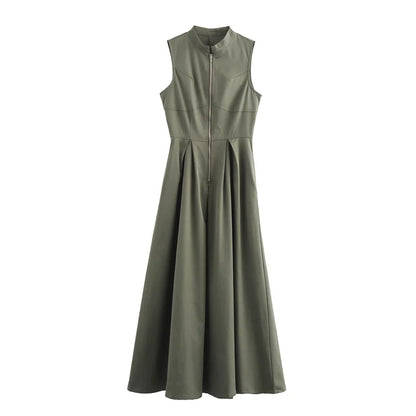 Elara Robes Longues Femme Plissées pour Été | Élégantes, Sans Manches, Midi 7