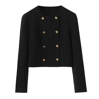 Ensemble blazer croisé Birgit pour femme | avec pantalon taille haute 2