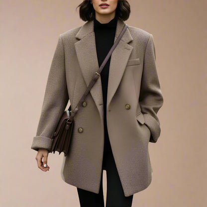 MANTEAU ALICIA – MI-LONG EN LAINE