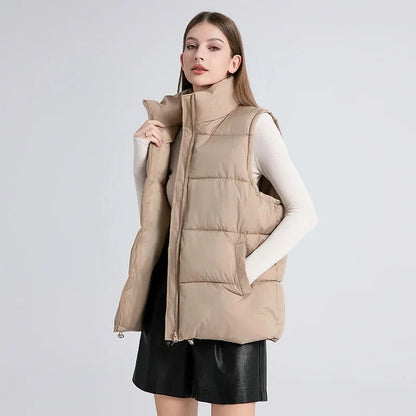 Gilet ample en duvet de canard Eilara pour femme | Chaud et hiver 2