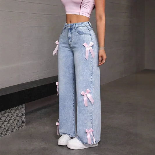 Liora Jeans Femme Évasés Taille Haute pour Femme | Délavés, Vintage, Confortables 0