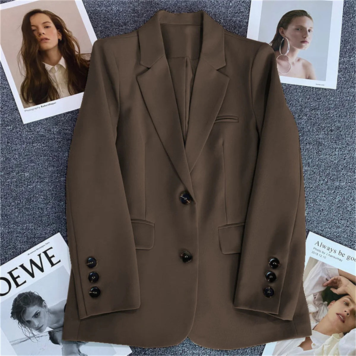 Liora Veste Femme Chic en Tissu Léger | Coupe Droite, Élégante, Polyvalente 4