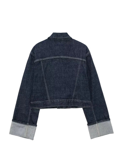 Liora Veste en Jean Femme Vintage à Manches Longues | Confortable, avec Poches 2