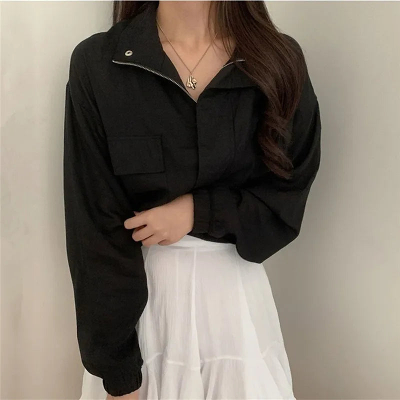 Veste légère style coréen Flera pour femme | Manches longues, lin et coton 5